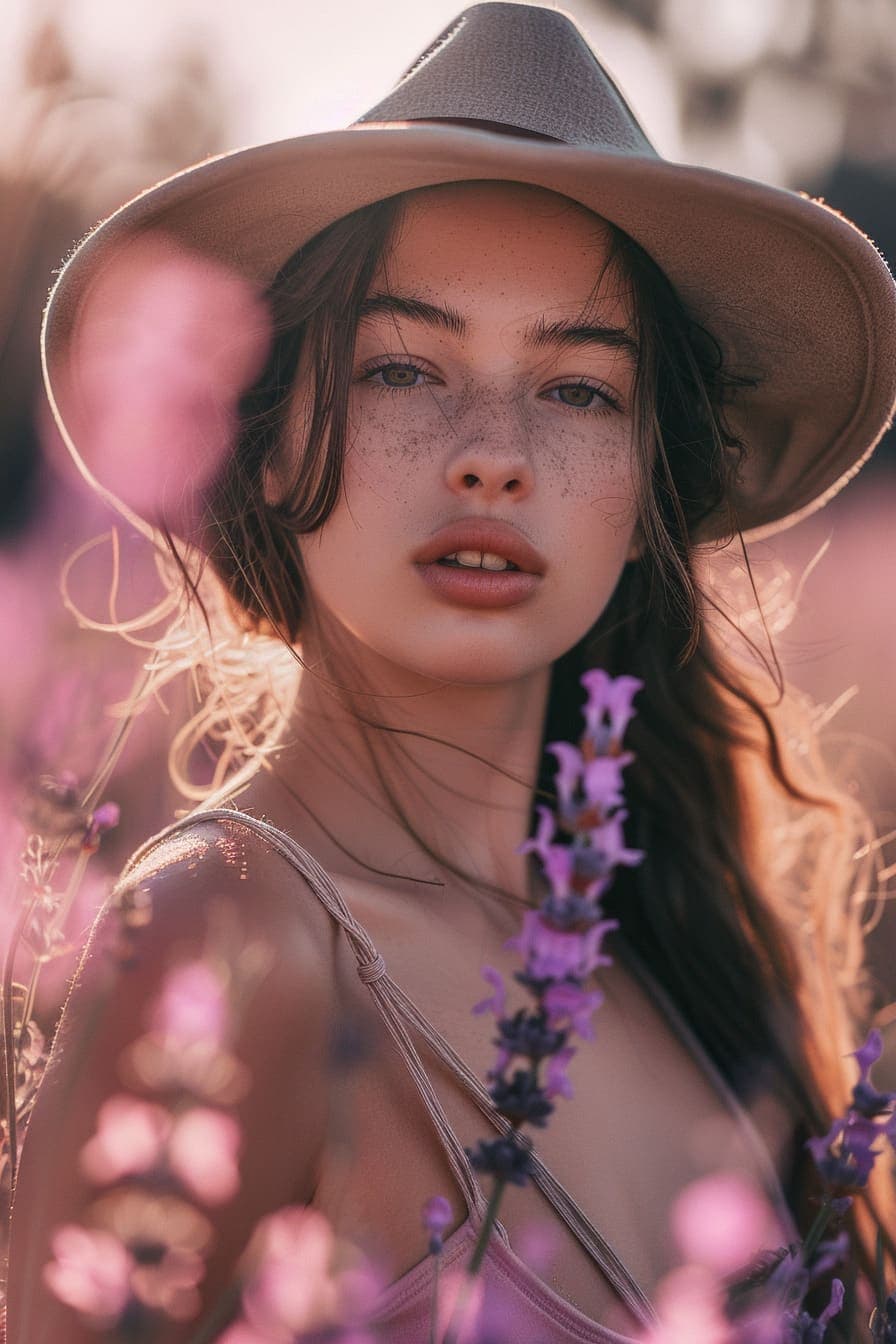 Coquette aesthetic hat style