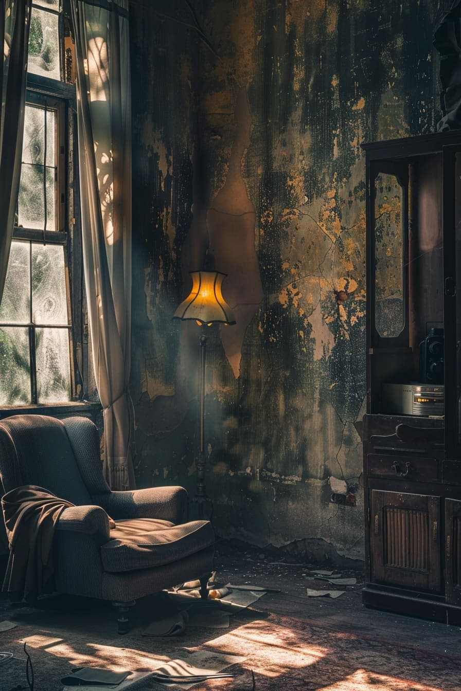 Grunge aesthetic interior design