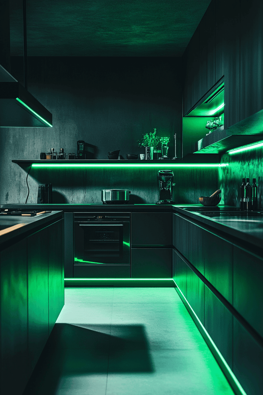 Cyberpunk kitchen design