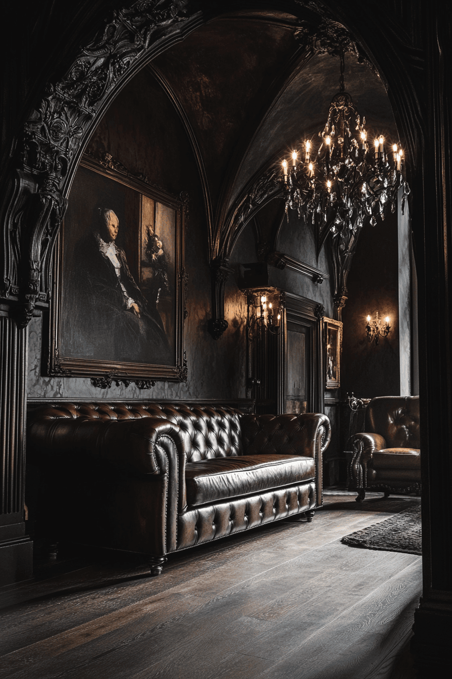 Dark academia interior