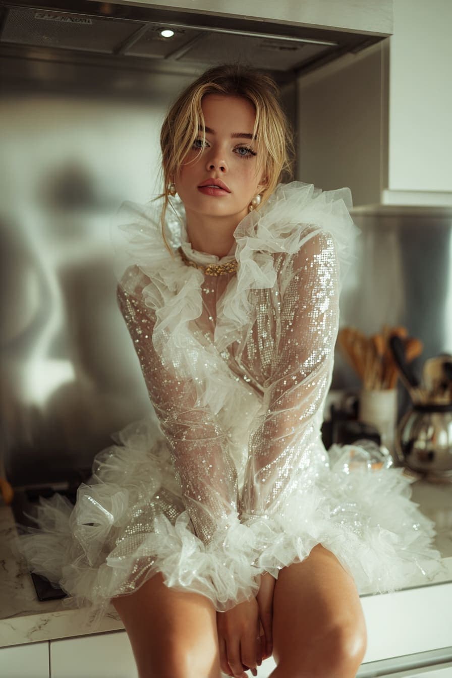 Ethereal fashion look