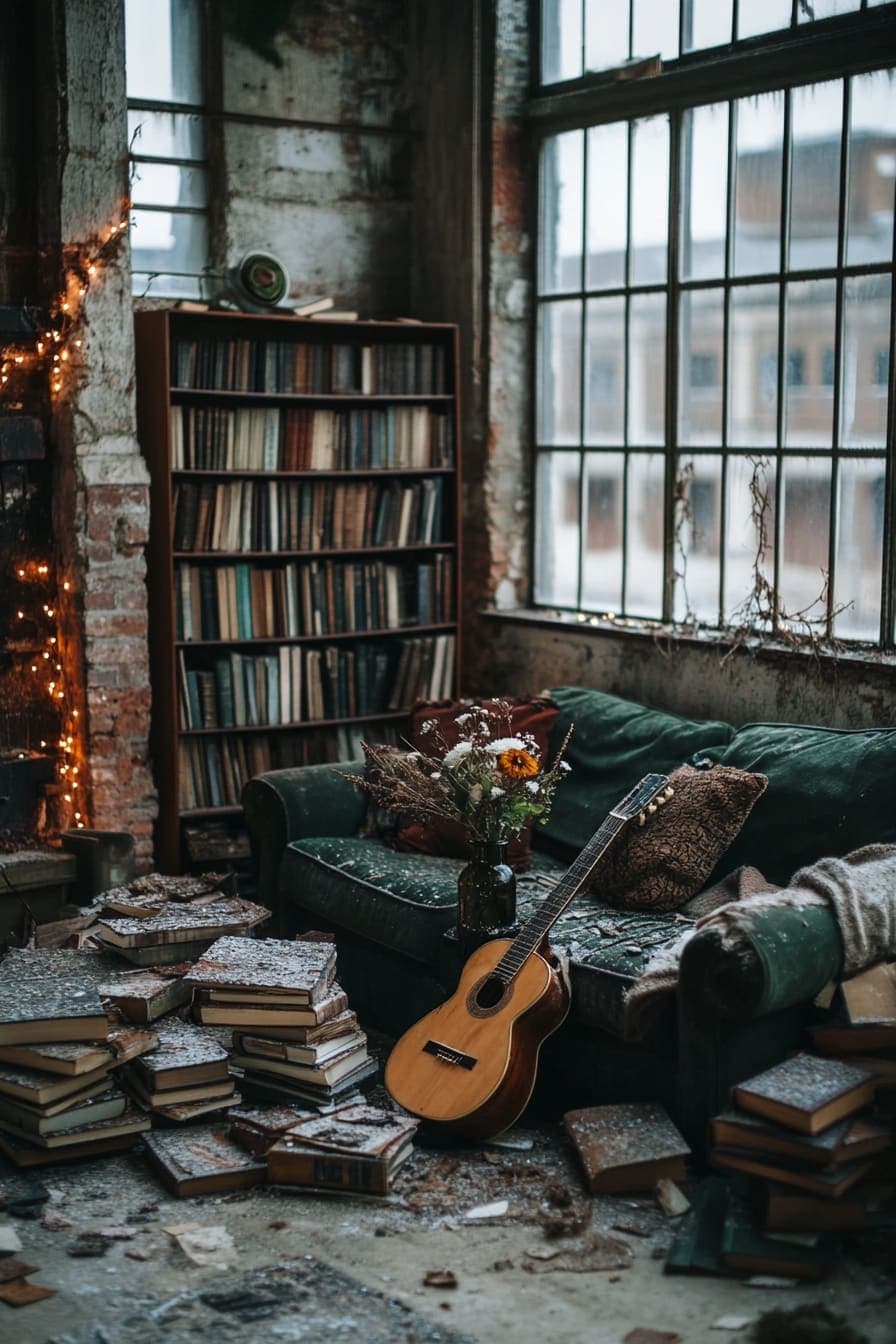 Grunge living room