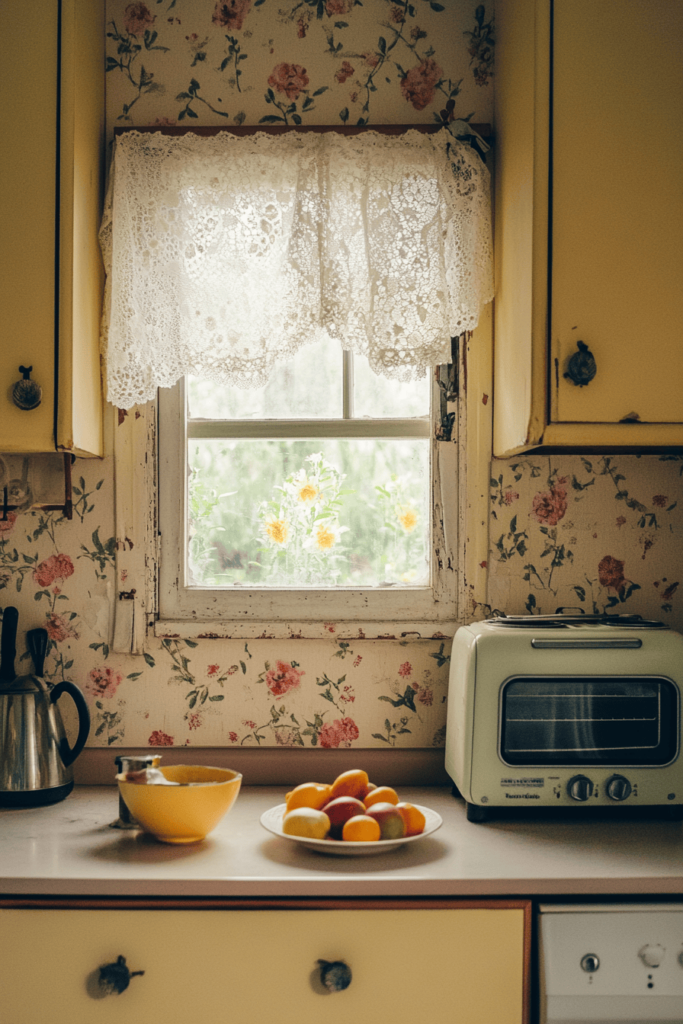 Vintage Aesthetic Kitchen - Yellow
